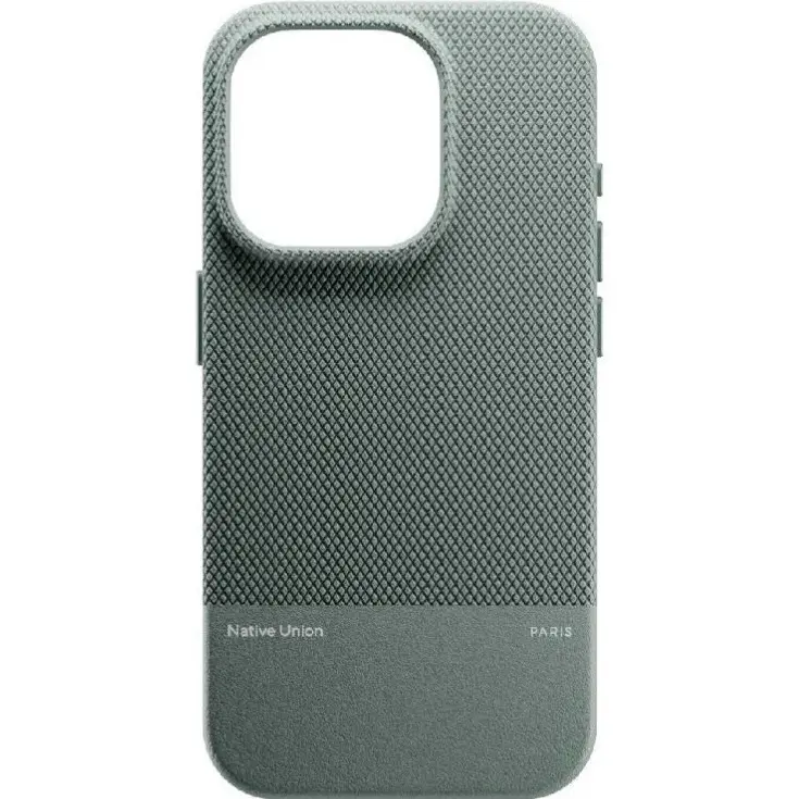 Чехол Native Union Classic Case для iPhone 16 Pro, зеленый сланец