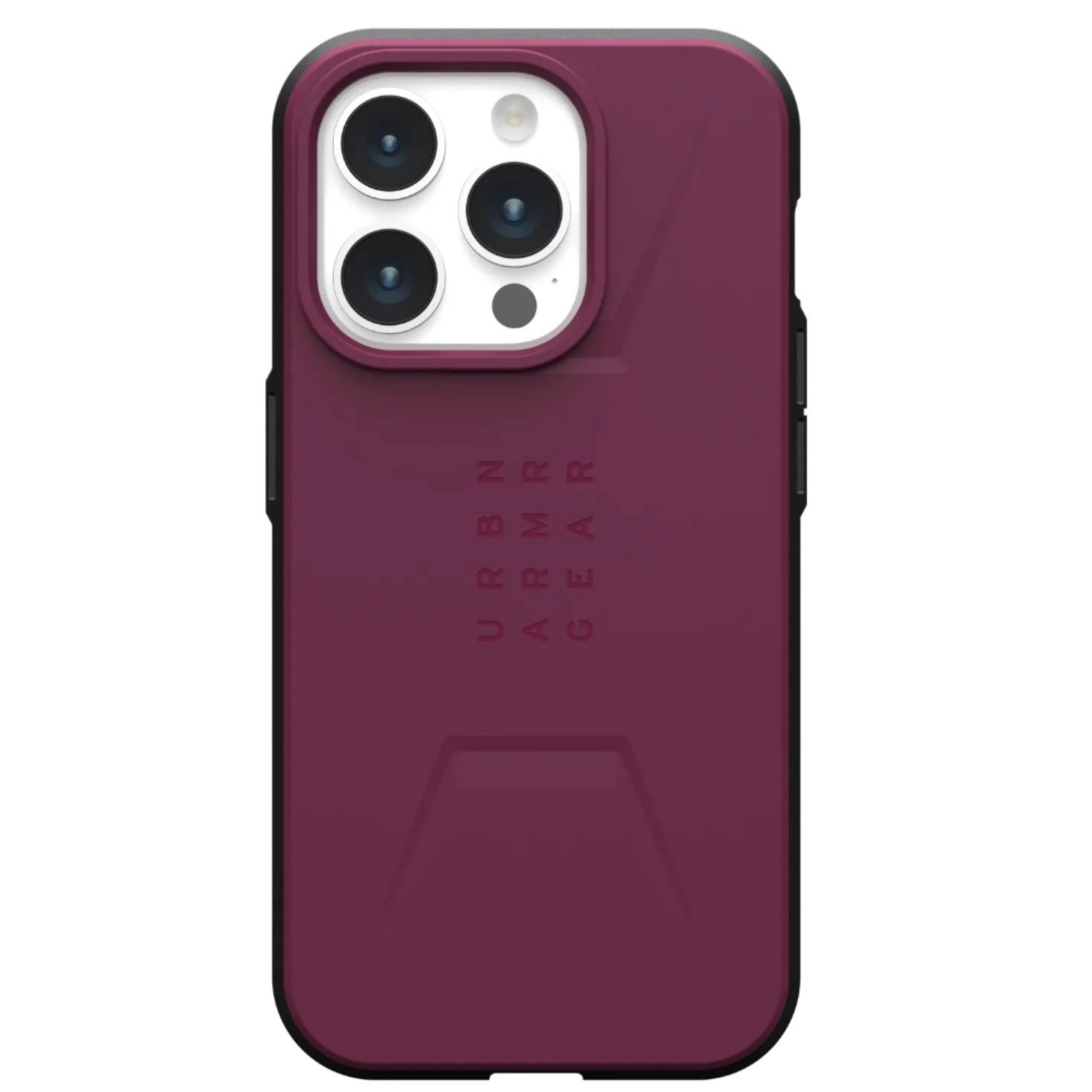 Чехол с поддержкой Magsafe UAG Civilian iPhone 15 Pro, бордовый