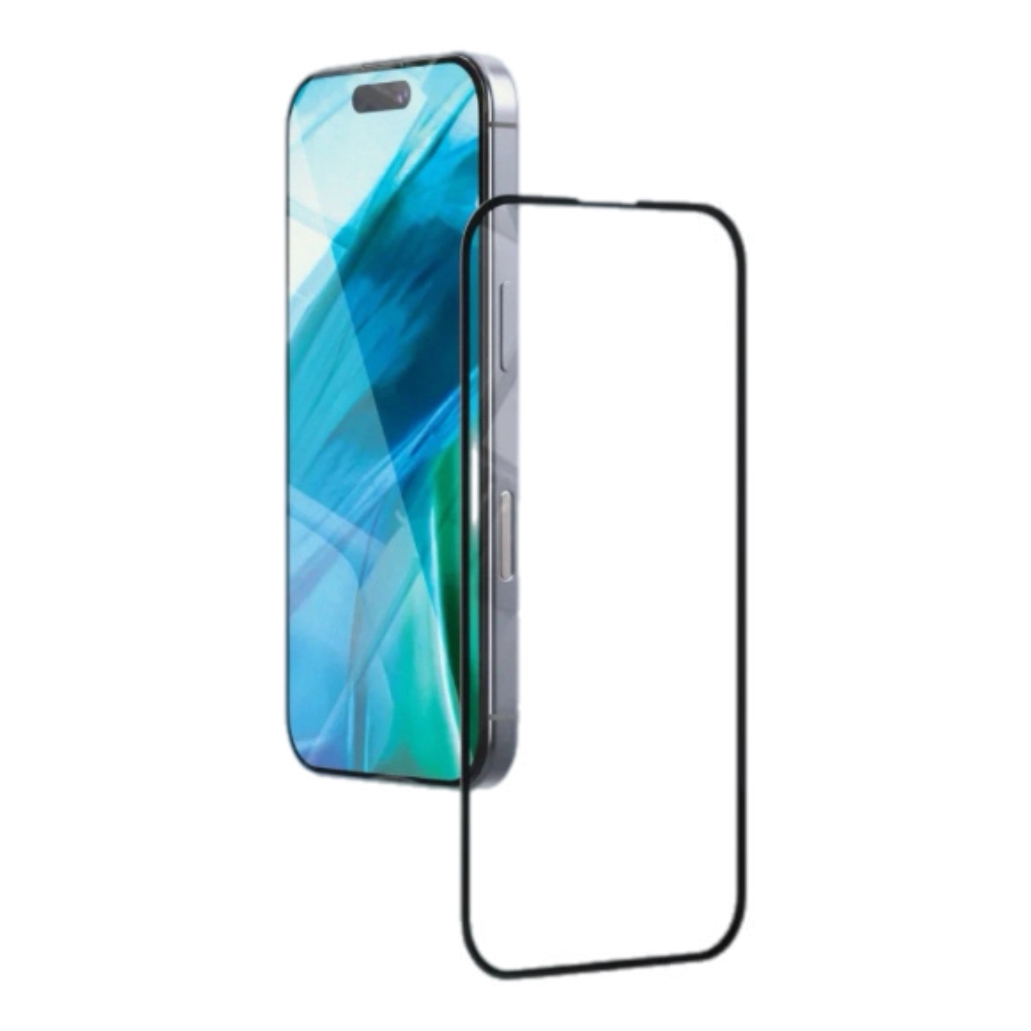 Стекло защитное 2.5D "vIp" M-Glass для iPhone 16 Pro Max с черной рамкой