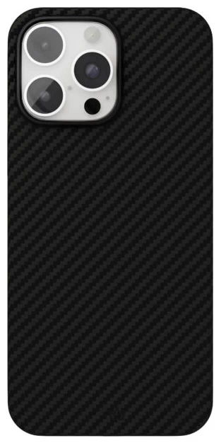 Чехол защитный "vlp" Kevlar Case с MagSafe для iPhone 16 Pro, черный